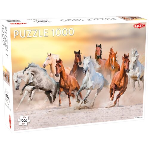 Puzzle TACTIC Lovers Wild Horses 56754 (1000 elementów)