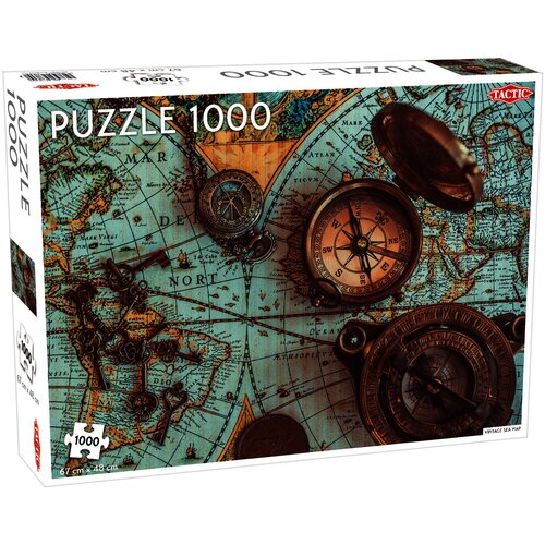 Puzzle TACTIC Lovers Vintage Sea Map 56756 (1000 elementów)