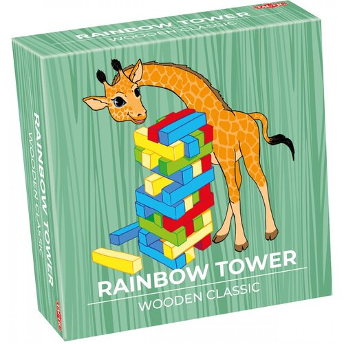 Gra zręcznościowa TACTIC Trendy Wooden Classic Rainbow Tower 59007