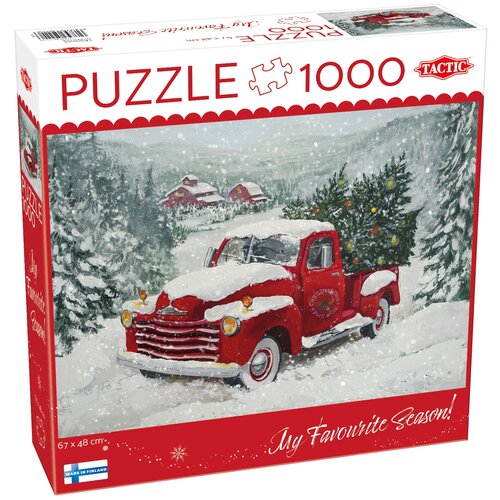 Puzzle TACTIC Lovers Christmas Tree Truck 59220 (1000 elementów)