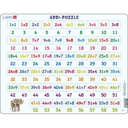 Układanka LARSEN Maxi Math LA-AR8 (59 elementów)