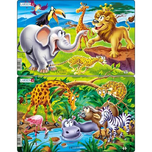 Układanka LARSEN Midi Safari LA-U11 (14 elementów) (1 układanka)