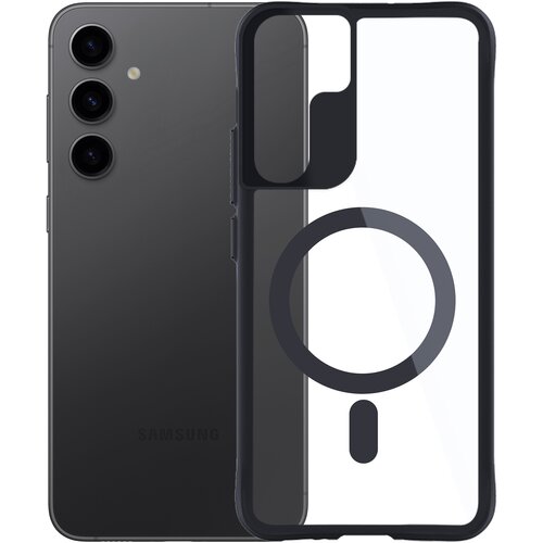 Etui XLINE MagSystem Satin Guardx do Samsung Galaxy S24 Przezroczysto-czarny