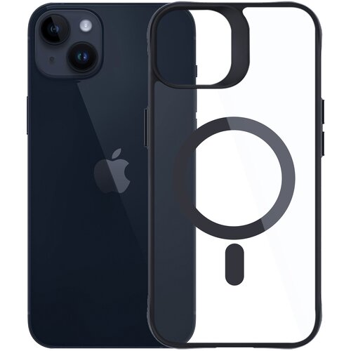 Etui XLINE MagSystem Satin Guardx do Apple iPhone 14 Plus Przezroczysto-czarny