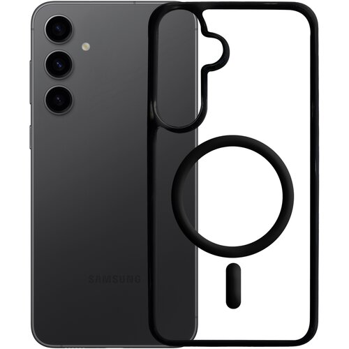 Etui XLINE MagSystem Satin Guardx do Samsung Galaxy S24 FE Przezroczysto-czarny