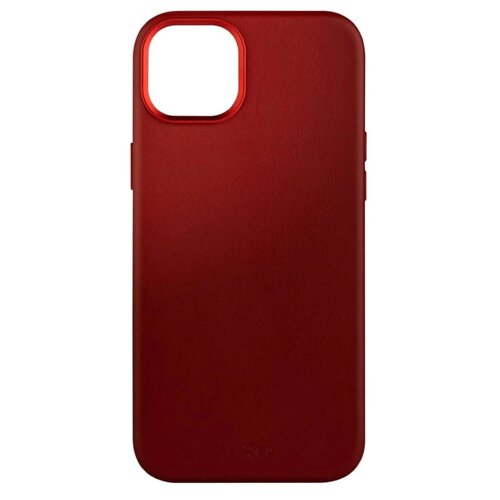 Etui FIXED MagLeather MagSafe do Apple iPhone 15 Plus Czerwony