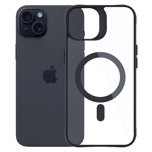 Etui XLINE MagSystem Satin Guardx do Apple iPhone 15 Przezroczysto-czarny