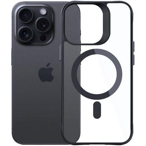 Etui XLINE MagSystem Satin Guardx do Apple iPhone 16 Pro Max Przezroczysto-czarny