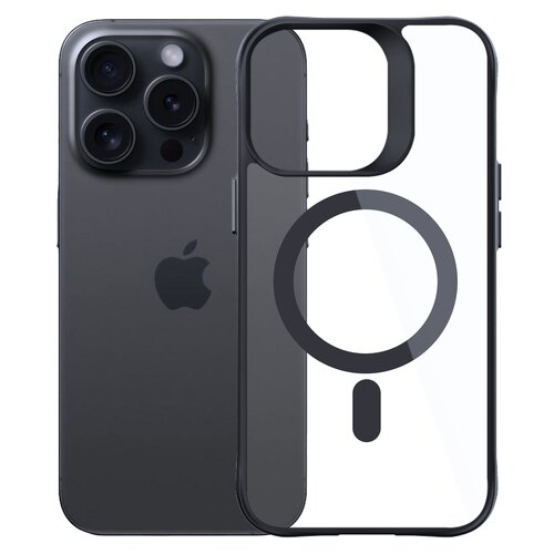 Etui XLINE MagSystem Satin Guardx do Apple iPhone 16 Pro Przezroczysto-czarny