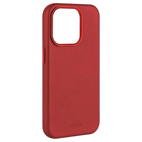 Etui FIXED MagLeather MagSafe do Apple iPhone 16 Pro Czerwony