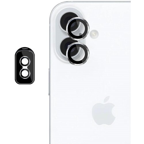 Nakładka na obiektyw 3MK Lens Protection Pro do Apple iPhone 16/16 Plus Srebrny