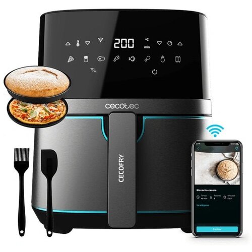 Air Fryer Frytkownica beztłuszczowa Cecotec Cecofry Full InoxBlack 5500 Pro 5.5l Wi-Fi programator czasowy