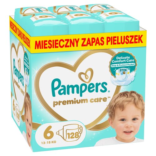 Pieluchy PAMPERS Premium Care 6 (128 szt)