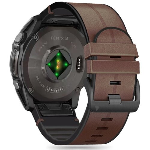 Pasek TECH-PROTECT Silicone PU do Garmin Fenix 5/6/6 Pro/7/8 (47 mm)/E Brązowy