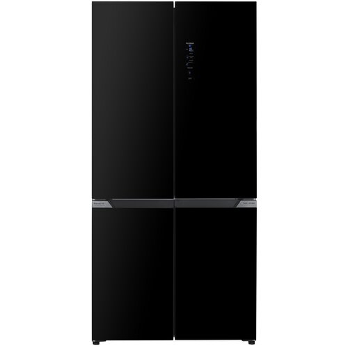 Lodówka BERG CZW190NBG03 No Frost 190.2cm Czarne szkło Licowane drzwi