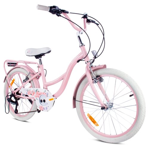 Rower dziecięcy SUN BABY Flower Bike 20 cali dla dziewczynki Różowy
