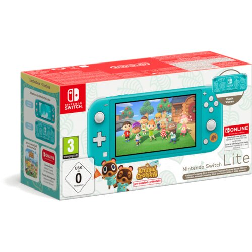 Konsola NINTENDO Switch Lite Turkusowa + Animal Crossing: New Horizons Gra NINTENDO SWITCH + NS Online 12 miesięcy