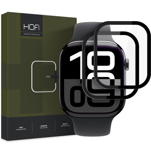 Szkło hybrydowe HOFI Hybrid Pro+ do Apple Watch 10 (46 mm) Czarny