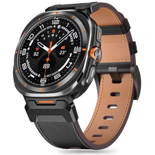 Pasek TECH-PROTECT Delta Pro Leather do Samsung Galaxy Watch Ultra (47mm) Czarny