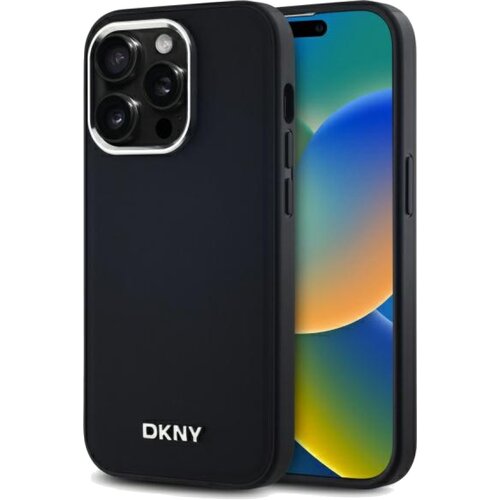 Etui DKNY Plain Logo MagSafe do Apple iPhone 14 Pro Czarny
