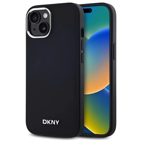 Etui DKNY Plain Logo MagSafe do Apple iPhone 14 Czarny