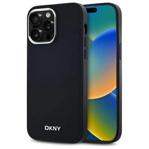 Etui DKNY Plain Logo MagSafe do Apple iPhone 14 Pro Max Czarny