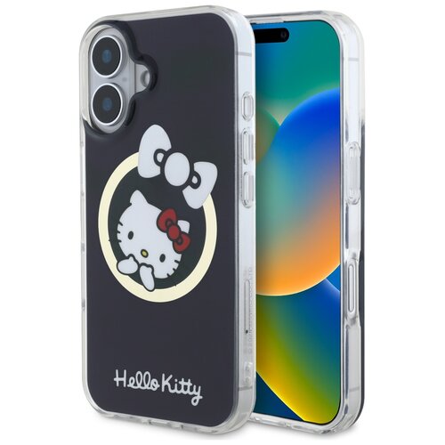 Etui HELLO KITTY IML Fun Bow MagSafe do Apple iPhone 16 Czarny