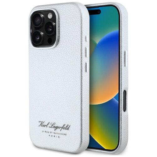 Etui KARL LAGERFELD Hotel RSG do Apple iPhone 16 Pro Szary