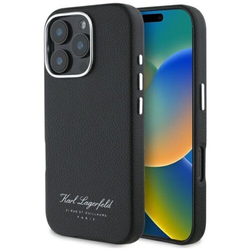 Etui KARL LAGERFELD Hotel RSG do Apple iPhone 16 Pro Czarny