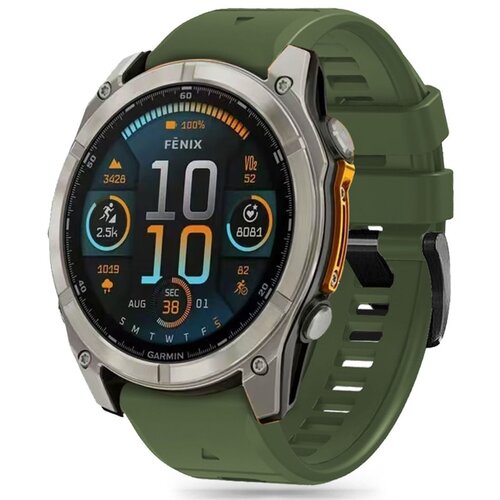 Pasek TECH-PROTECT Silicone Line do Garmin Fenix 5X/5X Plus/6X/6X Pro/7X/8 (51 mm) Zielony