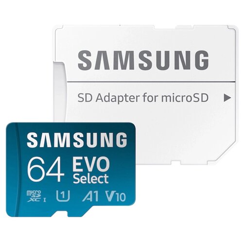 Karta pamięci SAMSUNG Evo Select microSDXC 64GB + Adapter