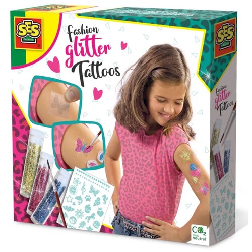 Zestaw kreatywny SES Creative Tatuaże brokatowe 14142