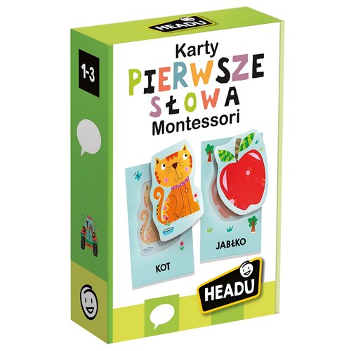 Zabawka edukacyjna HEADU Montessori Pierwsze słowa 53146