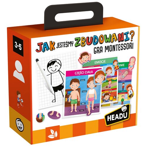 Zabawka edukacyjna HEADU Montessori Jak jesteśmy zbudowani? 53177
