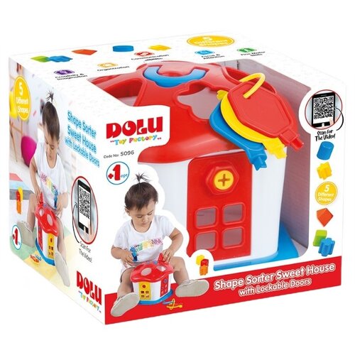 Zabawka edukacyjna DOLU Toy Factory Sorter Domek z kluczami 50960