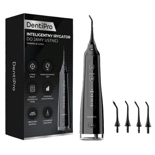 Irygator do zębów ALPHA DentiPro SWF-02 Czarny
