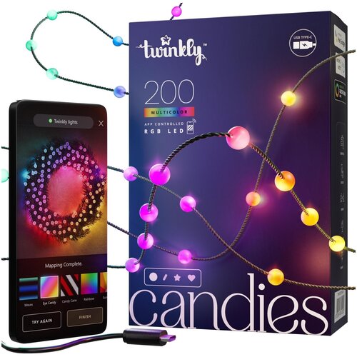 Lampki choinkowe LED TWINKLY TWKP200RGB-G 12 m Wi-Fi/Bluetooth