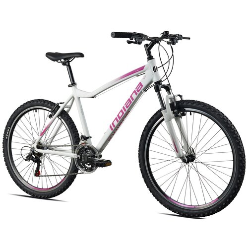 Rower górski MTB INDIANA X-Pulser 1.6 D19 26 cali damski Biało-różowy