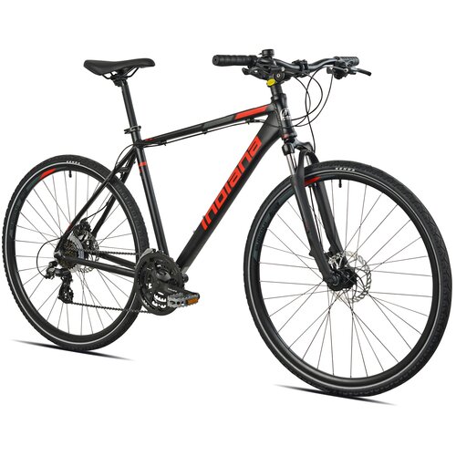 Rower crossowy INDIANA X-Cross 2.0 M17 męski Czarno-czerwony