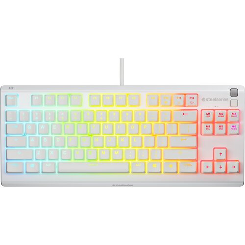 Klawiatura STEELSERIES Apex 3 TKL US Biały