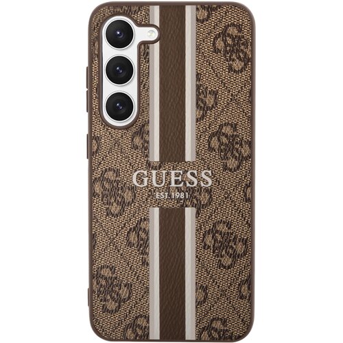 Etui GUESS 4G Printed Stripe do Samsung Galaxy S23 Brązowy