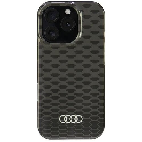 Etui AUDI IML Stitching Pattern MagSafe do Apple iPhone 16 Pro Czarny