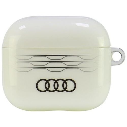 Etui na słuchawki AUDI IML Geometric Pattern do Apple AirPods 3 gen Biały