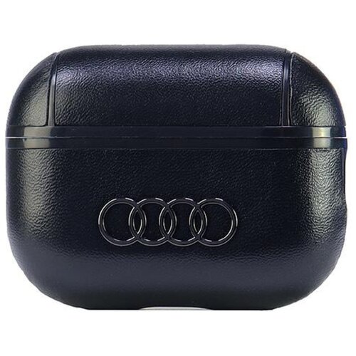 Etui na słuchawki AUDI Leather Big Logo do Apple AirPods Pro 2 gen Czarny