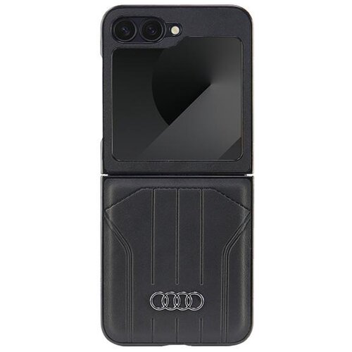 Etui AUDI Synthetic Leather MagSafe do Samsung Galaxy Z Flip 6 Czarny