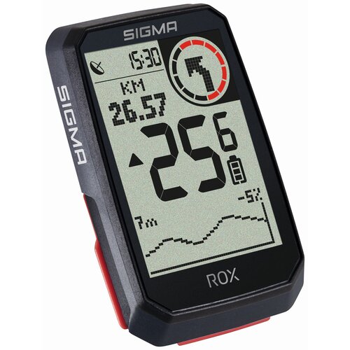 Licznik rowerowy SIGMA Rox 4.0 HR Set Czarny Podświetlany