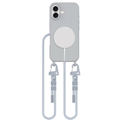 Etui TECH-PROTECT MagNecklace MagSafe do Apple iPhone 16 Szary