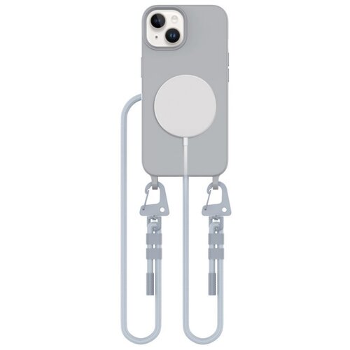 Etui TECH-PROTECT MagNecklace MagSafe do Apple iPhone 15 Szary