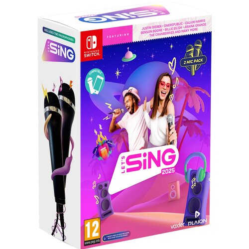 Let's Sing 2025 + 2 Mikrofony Gra NINTENDO SWITCH