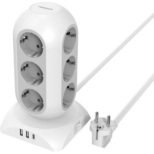 Listwa zasilająca TESSAN TPS02-DE-C